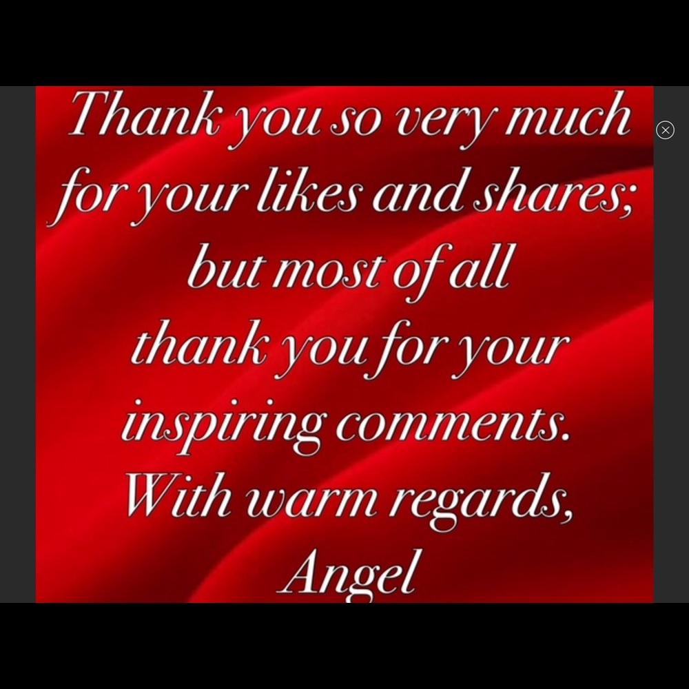 Thank you 🌺for all the likes and shares.💕 😇